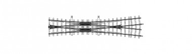 Bemo 4216000 Kreuzungsweiche doppelt 12° 