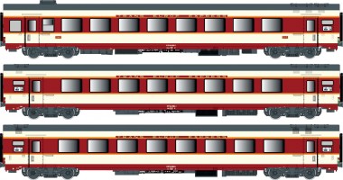 LS Models 40080DC SNCF Personenwagen-Set 3-tlg Ep.4 