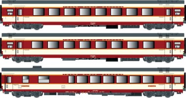 LS Models 40081DC SNCF Personenwagen-Set 3-tlg Ep.4 