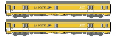 LS Models 40446 La Poste Postwagen-Set UIC 2-teilig Ep.4 