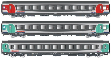 LS Models 40720 SNCF/TER Personenwagen-Set 3-tlg. Ep.5/6 