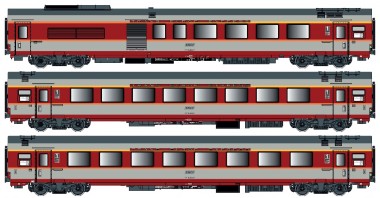 LS Models 40800AC SNCF GC Personenwagen-Set 3-tlg. Ep.4 AC 