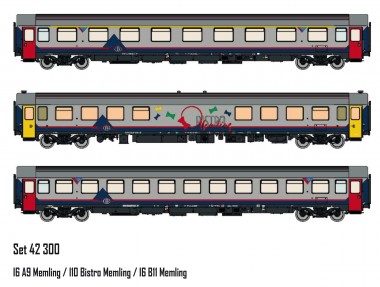 LS Models 42300 SNCB Memling Personenwg.-Set 3-tlg. Ep.5 