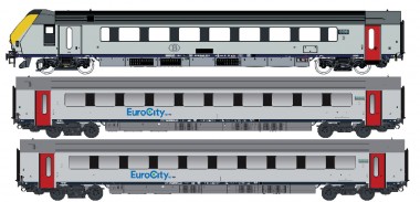 LS Models 43559AC SNCB/NS EC PersonenwagenSet 3-tlg Ep6 AC 
