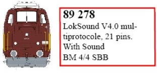 LS Models 89278 LokSound V4.0 für BM 4/4 