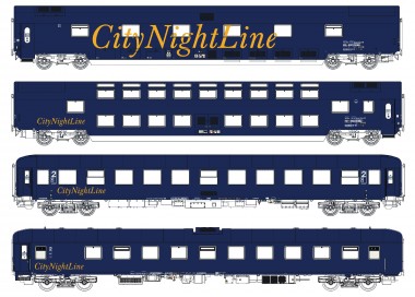 LS Models 97002N CNL Nachtzugwagen-Set 4-tlg Ep.5 Set 1 