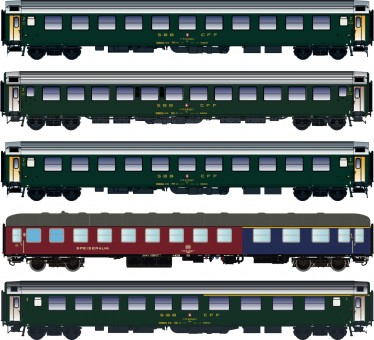 LS Models 97032 SBB/DB Personenzug D568 5-tlg Ep.4a 