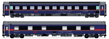 LS Models 97038-1N 2er Set Nachtzugwagen Bcmz + WLABmz ÖBB 