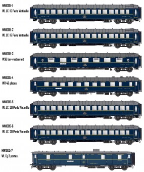 LS Models MW1005 CIWL Reisezugwagen-Set 7-tlg. Ep.2 