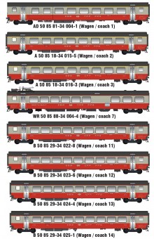LS Models MW2108AC SBB Swiss Express Wagen-Set  Ep.4 AC 