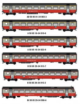 LS Models MW2109DC SBB Airport Express Wagen-Set Ep.4/5 