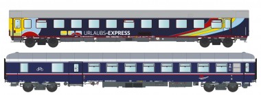 LS Models MW2303 2er Set Nachtzugwagen Urlaubs-Express,  