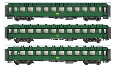 LS Models MW40901 SNCF Personenwagen-Set 3-tlg Ep.4a 