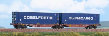 ACME 40383 Touax Gelenk-Containertragwagen Ep.5/6 