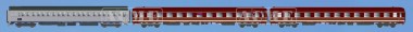ACME 55336 European Sleeper Wagen-Set 1 3-tlg Ep.6 