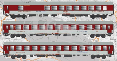ACME 55344 Optima Express Personenwagen-Set Ep.5 