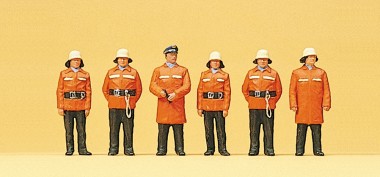 Preiser 10214 Feuerwehrmänner. Schutzanzug 