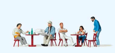 Preiser 10369 Gäste im Straßencafe 