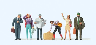 Preiser 10379 Reisende am Bahnsteig 