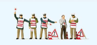 Preiser 10419 Polizisten mit Warnweste 