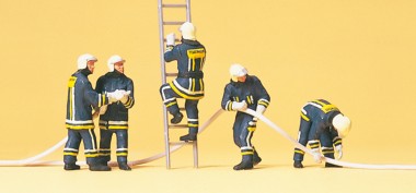 Preiser 10485 Feuerwehrmänner in moderner Einsatz- 