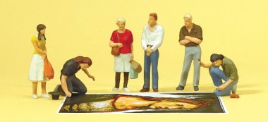 Preiser 10549 Straßenmaler, Fußgänger 