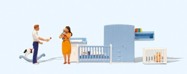 Preiser 10779 Im Kinderzimmer 