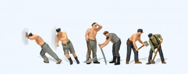 Preiser 10813 Gleisbauarbeiter. Epoche II / III 