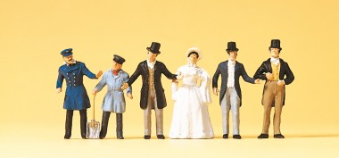 Preiser 12046 Lokführer. Heizer. Reisende. Um 1847 