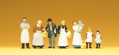 Preiser 12193 Am Kolonialwarengeschäft. Um 1900 