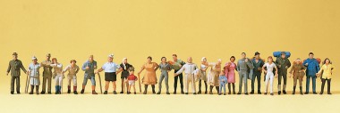 Preiser 14413 Spaziergänger, Wanderer. 24 Figuren 