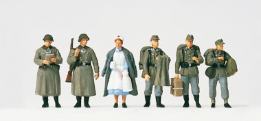 Preiser 16542 Heimaturlaub. DR 1939-45. 6 unbemalte 