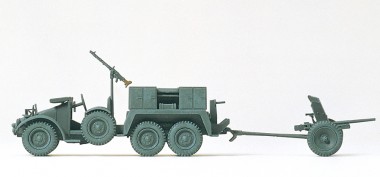 Preiser 16553 Protzkraftwagen Kfz 69. Krupp. 3,7 cm 
