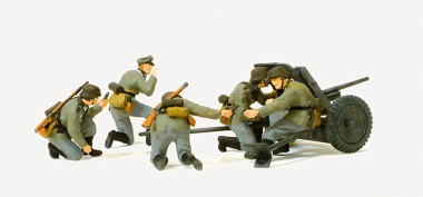 Preiser 16591 3,7 cm PAK L/45 im Gefecht mit 