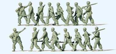 Preiser 16625 Fallschirmjäger im Marsch. Deutsches 