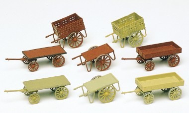 Preiser 17103 Handwagen. 8 Stück. Bausatz 