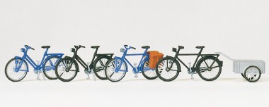 Preiser 17161 Fahrräder. Fahrradanhänger. Bausatz 