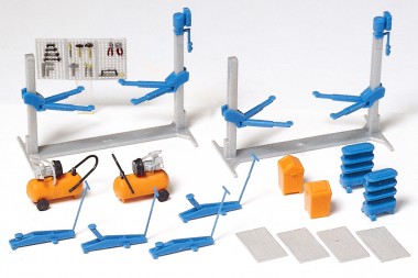 Preiser 17186 Einrichtung Kfz-Werkstatt. Bausatz 