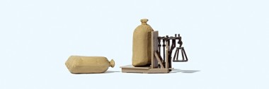 Preiser 17713 Getreidewaage, 2 Säcke 