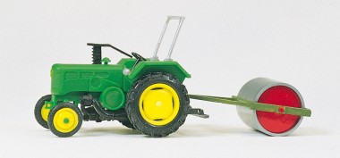 Preiser 17929 Ackerschlepper mit Ackerwalze. 