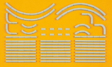 Preiser 18200 Randsteine. 38 Bauelemente. Bausatz 