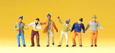 Preiser 20262 Zirkusarbeiter Zeltaufbau 