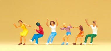 Preiser 24664 Figuren zum Kettenkarussell 