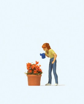 Preiser 28103 Beim Blumengießen 