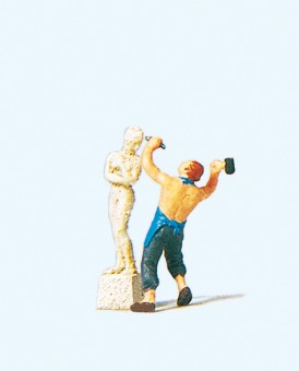 Preiser 29032 Bildhauer mit Skulptur 