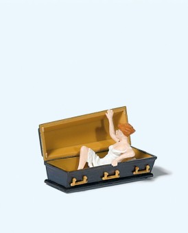 Preiser 29112 Weiblicher Vampir, Sargdeckel hebend 