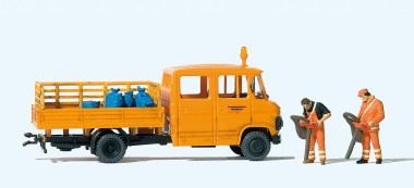 Preiser 33262 Straßenmeisterei. Mercedes-Benz L 407 D. 