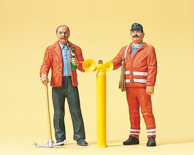 Preiser 45005 Gleisbauarbeiter, Sicherungsposten 
