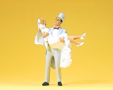 Preiser 45044 Bräutigam, Braut tragend 