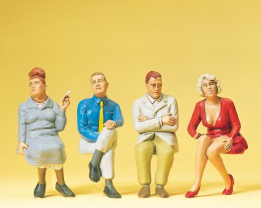 Preiser 45123 Sitzende Reisende 